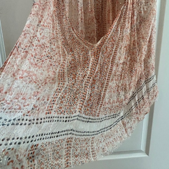 FP ONE (Free People) sheer top - multi color, metallic threads - M - Picture 3 of 9